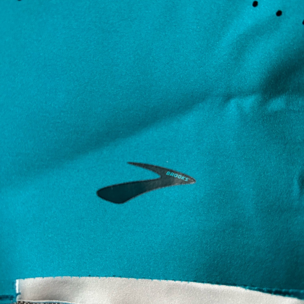 Brooks Dare Teal Zip-Front Running Sports Bra Size 38D - Picture 5 of 5